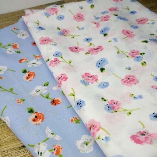 Chiffon Printed Fabric Small Fragments Clothing Shawl Beach Skirt Dress Impermeable Chiffon Fabric