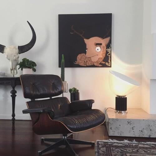 Nordic Radar Table Lamp for Living Room Study Bedroom Bedside Lamp Home Decor Creative Light Fixtures Glass Design Desk Lamp