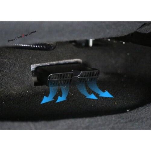 Yimaautotrims Fit For Honda Civic 2016 - 2020 Car Seat Bottom AC Air Duct Vent Anti-blocking Plastic Protection Cover Kit