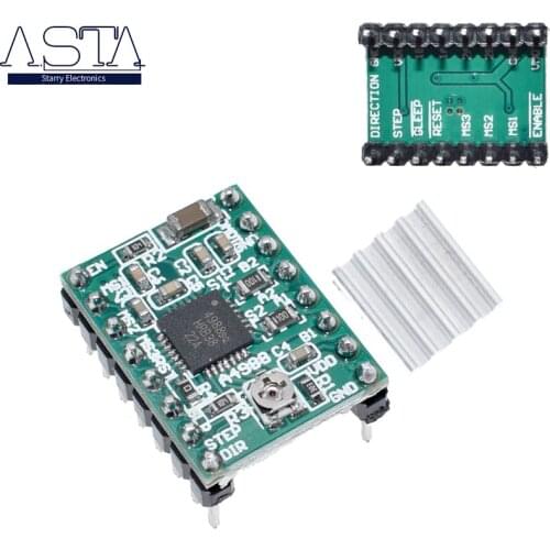 1pcs/lot Reprap Stepper Driver A4988 Stepper Motor Driver Module with Heatsink