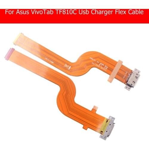 100% Geniune Sync Date Charging Port Flex Cable For Asus VivoTab TF810C TF800C-DOCK-FPC USB Charger Connector Flex cable parts