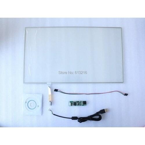 18.5 inch 4-Wire Resistive 16:9 Touch Panel + USB port Controller card +CD Room work with 18.5 inch LCD panel