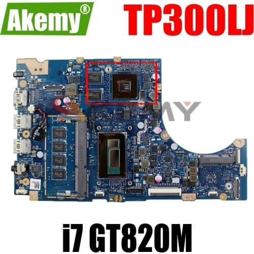 Akemy TP300LJ Laptop motherboard For Asus TP300LJ TP300LD TP300L mainboard 100%Tested i7-5500 GT820M