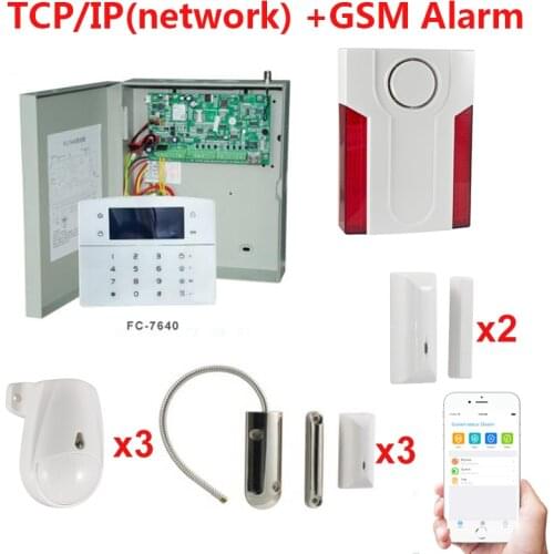 Focus Outdoor Metal Box 433/868mhz Wireless Garage Door Sensors 8 Wired Zones House Security Protection Alarm System
