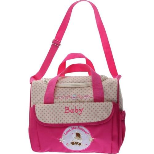 Large-Size Multi-Functional Baby Diaper Bag Water-Resistant Travel Shoulder Bag