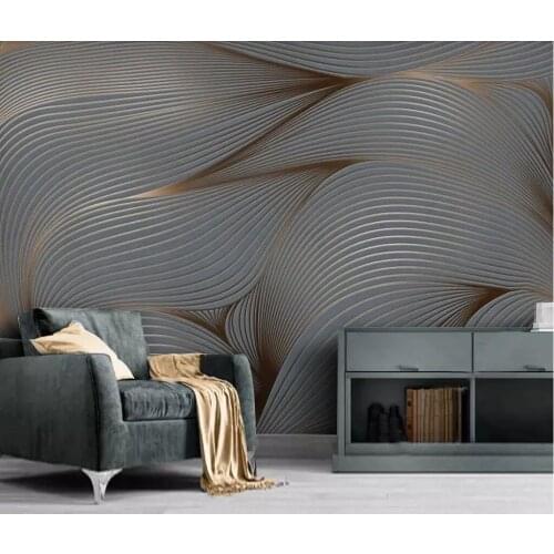 Bacal Silk Mural Photo Wallpaper 3d Contact Wall Paper Papers Home Decor Wallpapers Mural for Living Room Black texture TV Mural