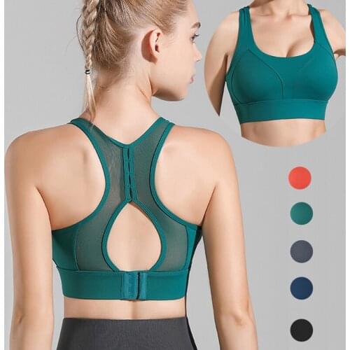 Sports Bras Adjustable Eye-Hooks Shockproof Gathering Wireless Underwear Exercise Yoga Running Vest