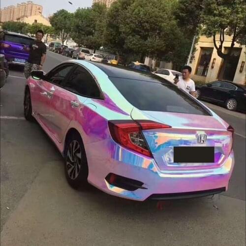 Colorful Pink Electro Coating Car Body Film Glossy Pink Color Change Car Interior Styling Vinly Wrap for Home Laptop Mobile Use