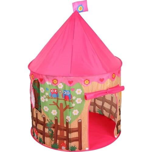 Children Pink Garden Tent Indoor Amusing Toys Home Decoration Game Accessories Balls Pool Portable Playhouse Mosquito Proof Gift