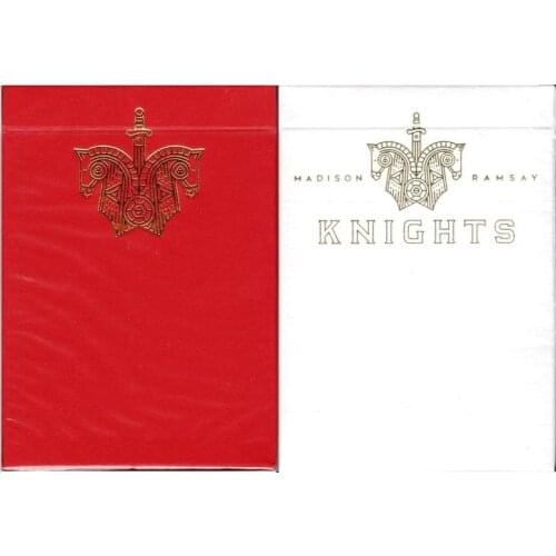Ellusionist Red/White Knights Playing Cards Bicycle Deck USPCC Collectable Poker Magic Card Games Magic Tricks Props