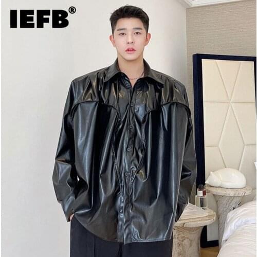 IEFB Men's Faux Leather Jackets