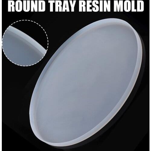 300*300*11mm Round Tray Silicone Molds Mirror Epoxy Resin Casting Mould Craft DIY Crystal Jewelry Molds