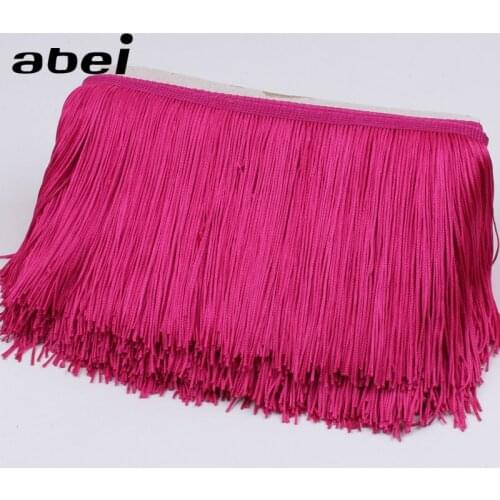 1Yard 15cm DIY Sewing Latin Dance Dress Lace Fabric Tassel Fringer lace Trims for Home Texile Curtain Edge Wrapping Trimming