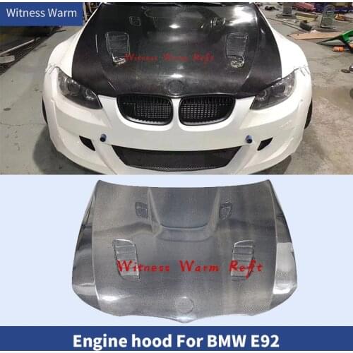 Carbon fiber engine bonnet for BMW 3 series Real carbon fiber engine cover for BMW E92 carbon engine hood