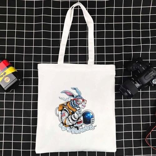 Supermarket Summer Bag Reusable Shopping Bags for Women Eco-friendly Handbags High Capacity Shopper Bag Foldable Beach Bag