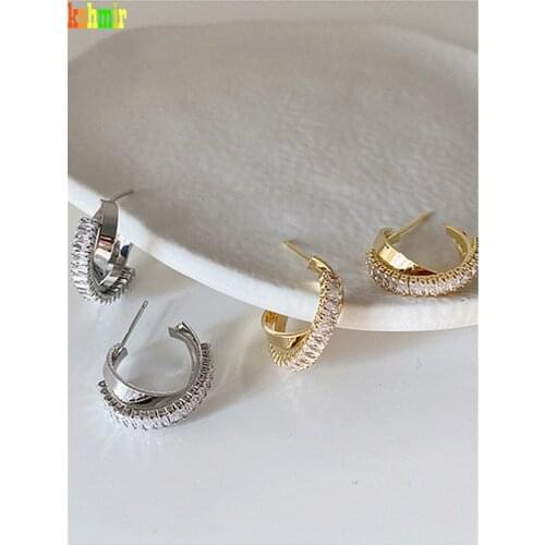 Kshmir Irregular metal gold earrings woman simple temperament fashion earrings earring earring girl jewelry gift 2021