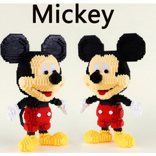 Disney blocks Mini Mickey Minnie Figures DIY Classic Movie Model Bricks Toys Children gift 41624 41625