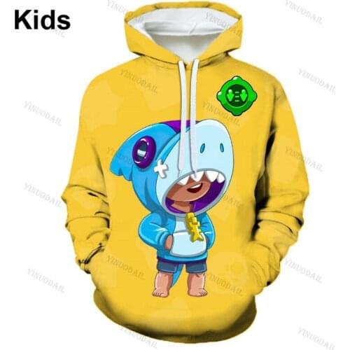 Shooting Game 3d Sweatshirt Battles Men and Women Tops Hoodies Teen Clothes Shooter Shark Game Streetwear Kids Hoodie