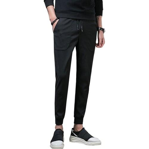 Bormandick 2018 New Fashion Bottoms Mens Pants Poylester Sweatpants Mens Joggers Striped Pants Gyms Clothing KXP K83 29