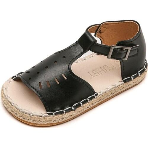 New PU Leather Baby Non-Slip Sandals Child Summer Boys Girls Fashion Sandals Sneakers Infant Casual Shoes Student E967