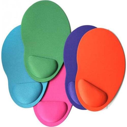 Computer Mouse Pad Solid Color Wrist Protection Anti-slip Pad