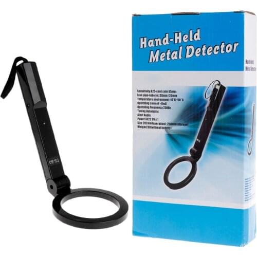 Portable Hand-Held Folding Metal Detector High Sensitivity Multifunctional Test