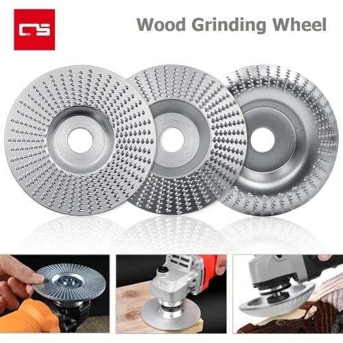 4in Wood Grinding Wheel Angle Grinder Disc Carbide Coating 16 Hole Rotary Carving Abrasive Tool Angle Grinder Wood Shaping Disc