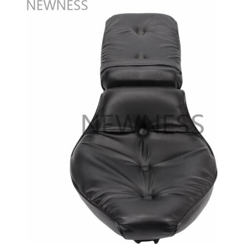 Black Leather Driver&Passenger Seat 2-up For Motorcycle 1988-1993 Honda Shadow VLX 600/VT600 1989 1990 1991 1992