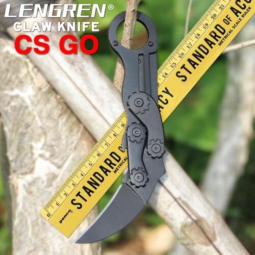 CSGO Folding Claw Knife Multifunctional Folding Knife Tactical Hunting Knife Camp Hike Outdoor Knife Self Defense Weapons