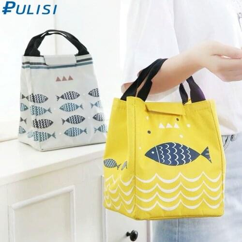 PULISI Lunch Bag Portable Cooler Insulated Picnic Bento Tote School Travel Fruit Drink Food Fresh Organizer Accessories Supplies