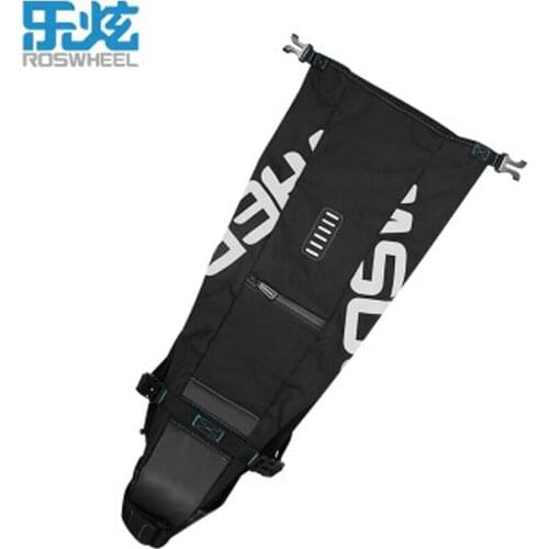 ROSWHEEL 8L and 10L Waterproof Cycling Rear Seatpost Bag Saddle Seat Storage Bag