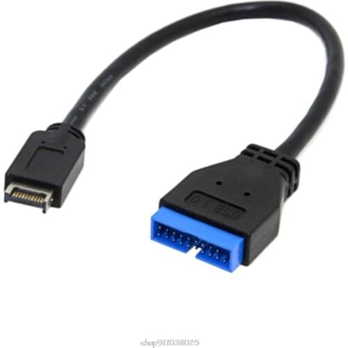 USB 3.1 Type-C Mini 20 Pin Front Panel Header To USB 3.0 Standard 19/20Pin Header Extension Cable 20Cm For Asus-Motherbo Ja27 21