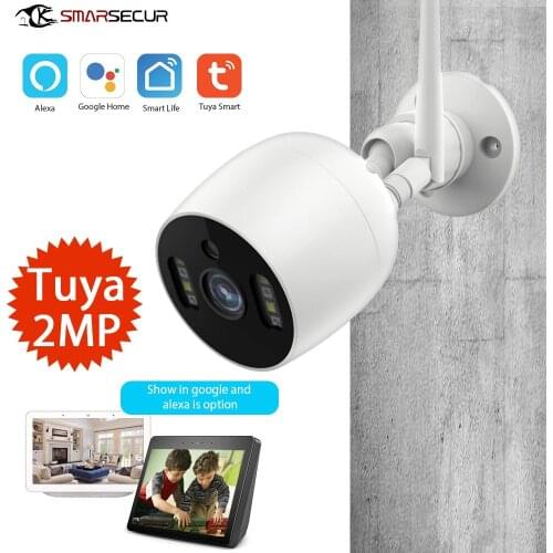 2MP 1080P Water-Proof Wireless Intercom IP Bullet Camera Support Tuya Smart Life Home Security System