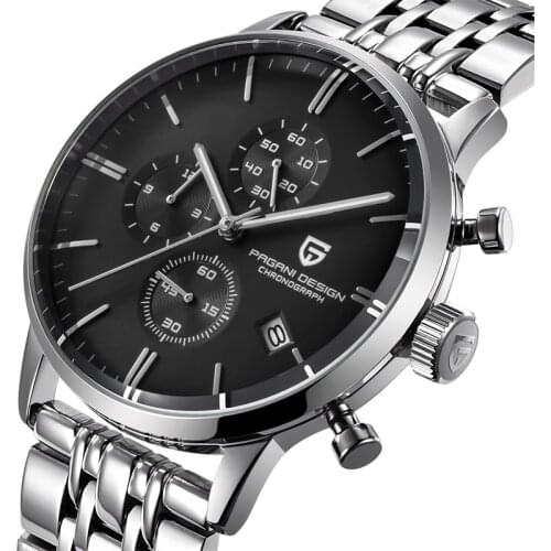 Japan Seiko-VK63 Movt Quartz Watches Men Waterproof Chronograph Stop watches 42MM Dial 3C Luminous Men`s watch Relogio Masculino