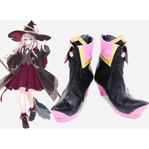 Anime Wandering Witch: The Journey of Elaina Cosplay Elaina Shoes Women Halloween Carnival Christmas Party Cosplay Shoes