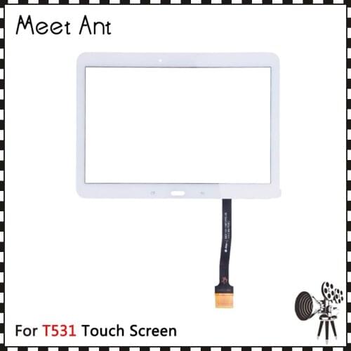 10Pcs For Samsung Galaxy Tab 4 10.1 SM-T530 T530 SM-T531 T531 T535 Touch Screen Digitizer Sensor Front Outer Glass Lens Panel