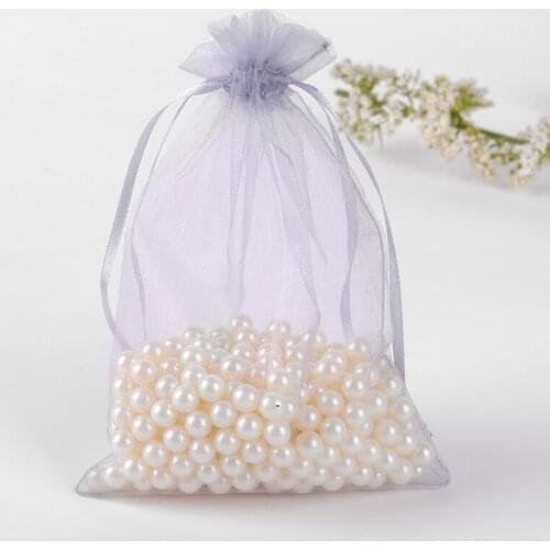 17x23cm Gray Tulle Organza Jewelry Bags Christamas /Wedding/Packaging Gift Bags Bolsas Para Embalar Sachet 100pcs/lot Wholesale