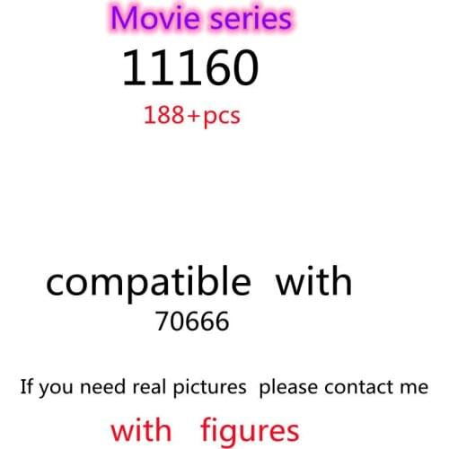 188pcs 11160 Building Block Toy Movie Series 70666 Assembled Building Block Childrens Toy Gifts