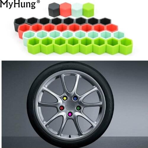 Car styling Car Wheel Auto Hub Screw Cover Plastic Nut Bolt Caps Screw Decoration For BMW Toyota Ford Kuga Nissan Qashqai 20Pcs