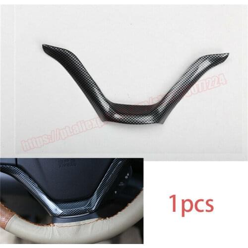 Car accessories FOR HONDA CR-V CRV 2007-2011 carbon fiber inner Steering wheel strip cover trim