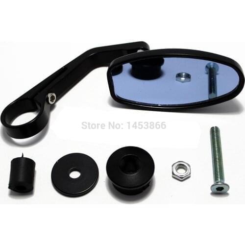 One Piece evomosa Moto Motorcycle Motorbike Scooters 7/8 Aluminum Side Rear View Mirror Motorcycle Bar End Rearview Mirror