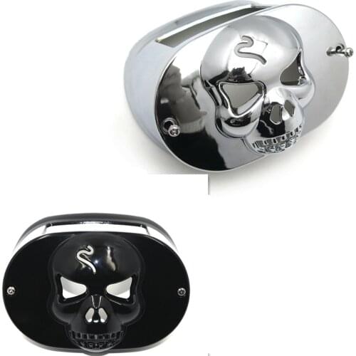 Skull Cover For Harley Davidson Touring XL Dyna FLSTF FLHRC BS5 Tail Lamp Collar Aftermarket Free Shipping Motorcycle Parts Chro