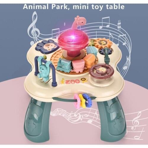 Mini Game Table Baby Education Multiple Game Activity Center Toy For Baby 18*10*20cm/7.09*3.94*7.87in Puzzle Shape Sensory Toys