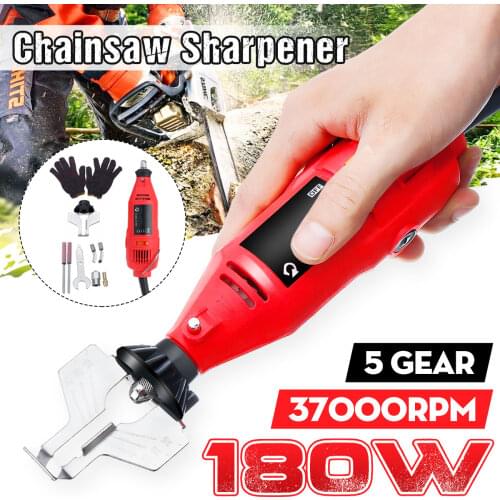 220V 5 Speed 37000rpm Power Grinder Sharpening Handheld Chain Machine Electric Mini Saw Grind Sharpening Machine Power Tool Set