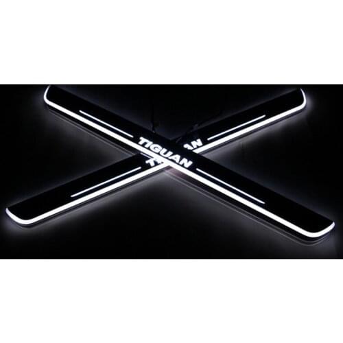 Welcome Pedal Lights For Volkswagen VW Tiguan 2016 - 2018 Pedal car Door Sill Pathway Lamp led thresholds scuff plates Avante md