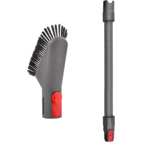 Soft Dusting Brush with Extension Hose Accessory Tool Kit Replacement for Dyson V7 V8 V10 V11 SV10 SV11 Vacuum Cleaners