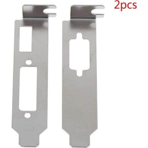 2pcs Low Profile Bracket Adapter HDMI-compatible DVI Port For Half Height Graphic Video Card Set