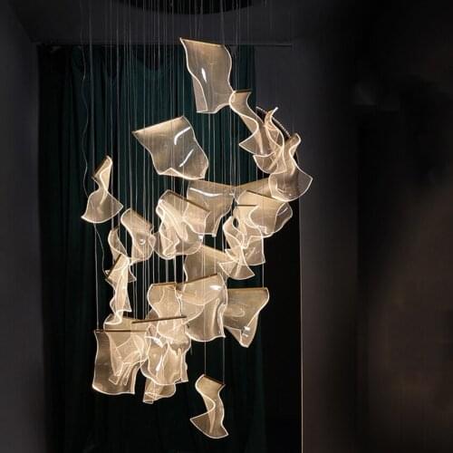 Nordic Luxury LED Pendant Lights for Villa Living Room Hotel Personality Clothing Store Hanging Lamp Home Decor Light Fixtures