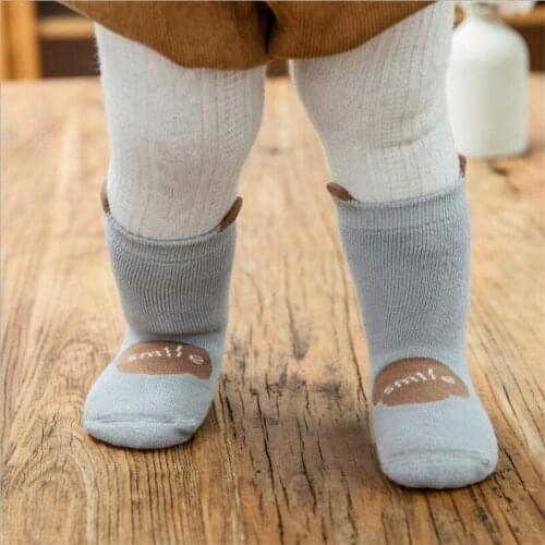 Newborn Baby Socks Winter Kintted Baby Girls Socks For Kids Cartoon Anti slip Socks Boys Toddler Soft Baby Long Socks