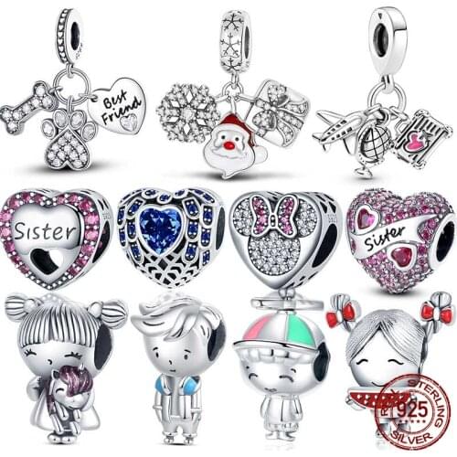 Hot New Love Bear Shaped Dreamcatcher Hot Air Balloon Pendant fit Original Pandora Charms Silver 925 Bracelet DIY Women Jewelry